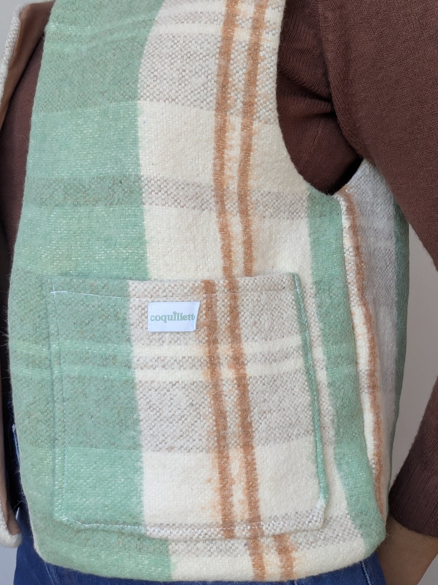 Veste Carreaux Vert T36