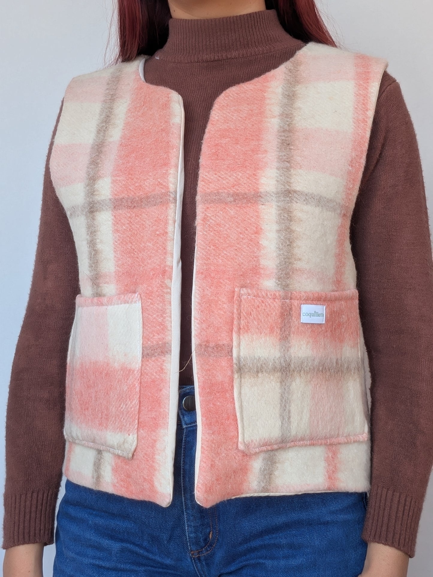 Veste Carreaux Rose T36
