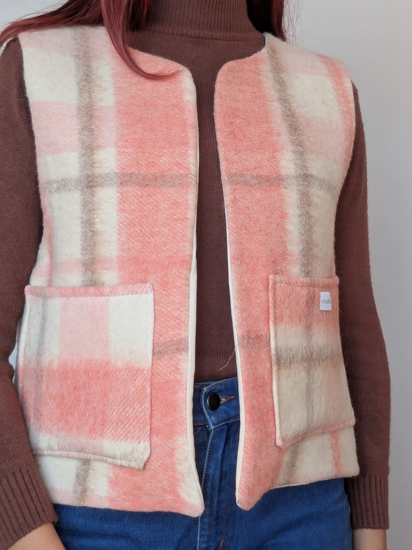 Veste Carreaux Rose T36