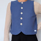 Gilet Bouton Bleu T36/38