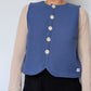 Gilet Bouton Bleu T36/38