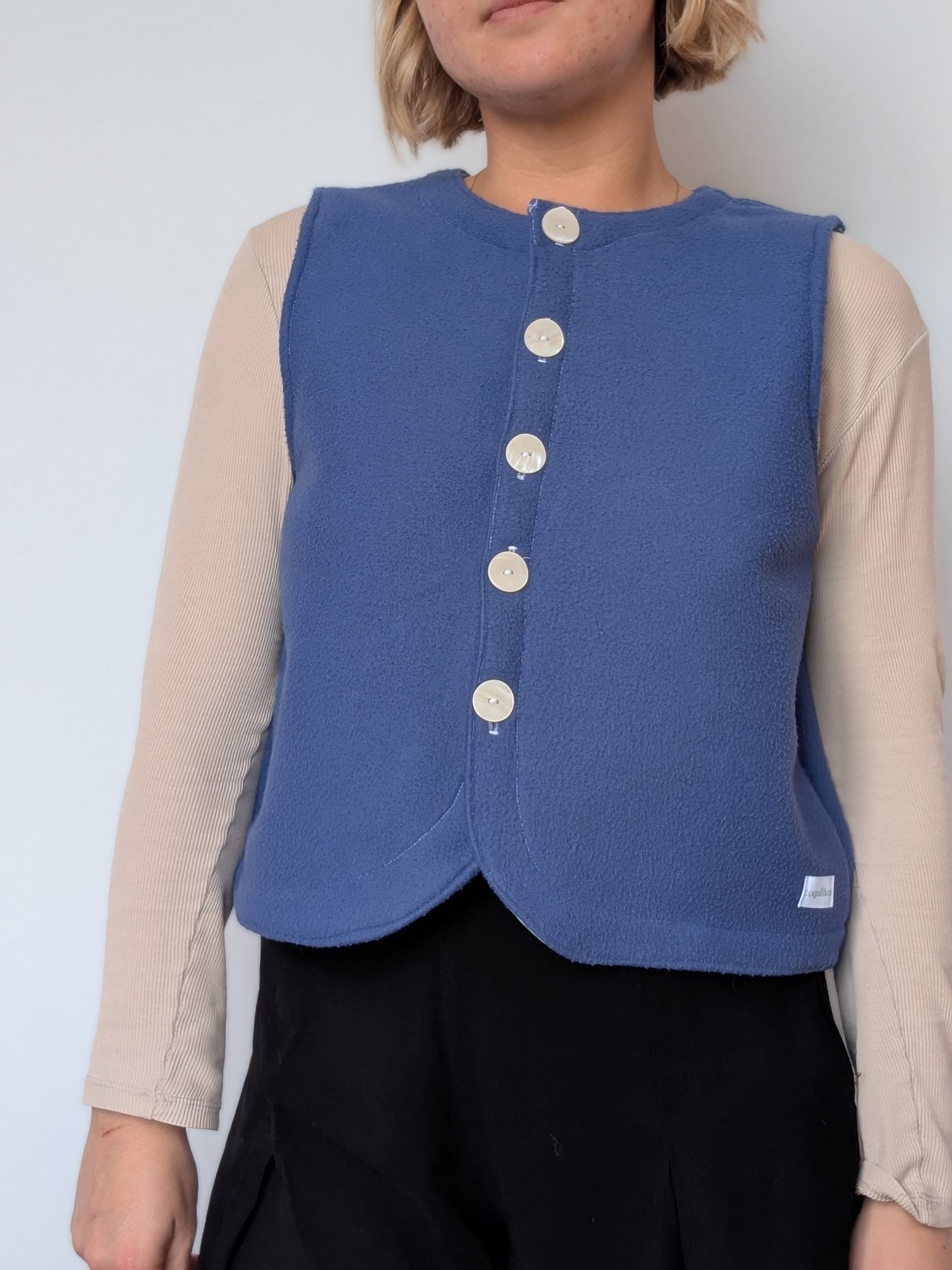 Gilet Bouton Bleu T36/38