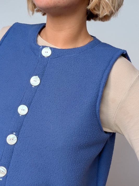 Gilet Bouton Bleu T36/38