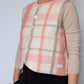 Gilet Bouton Rose Carreaux T36/38
