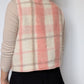 Gilet Bouton Rose Carreaux T36/38