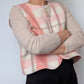 Gilet Bouton Rose Carreaux T36/38