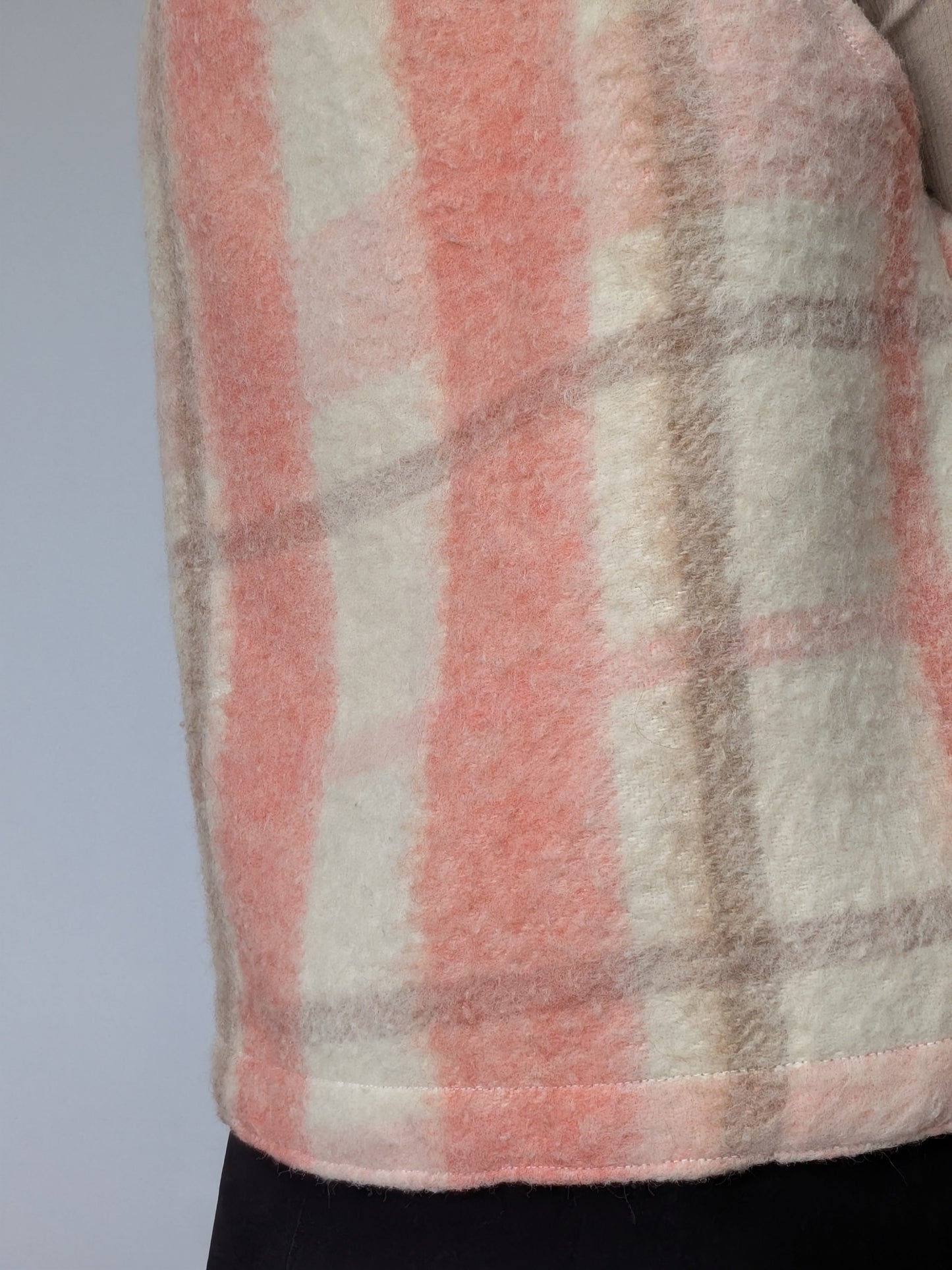 Gilet Bouton Rose Carreaux T36/38