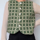 Gilet Bouton Vert Carreaux T36/38