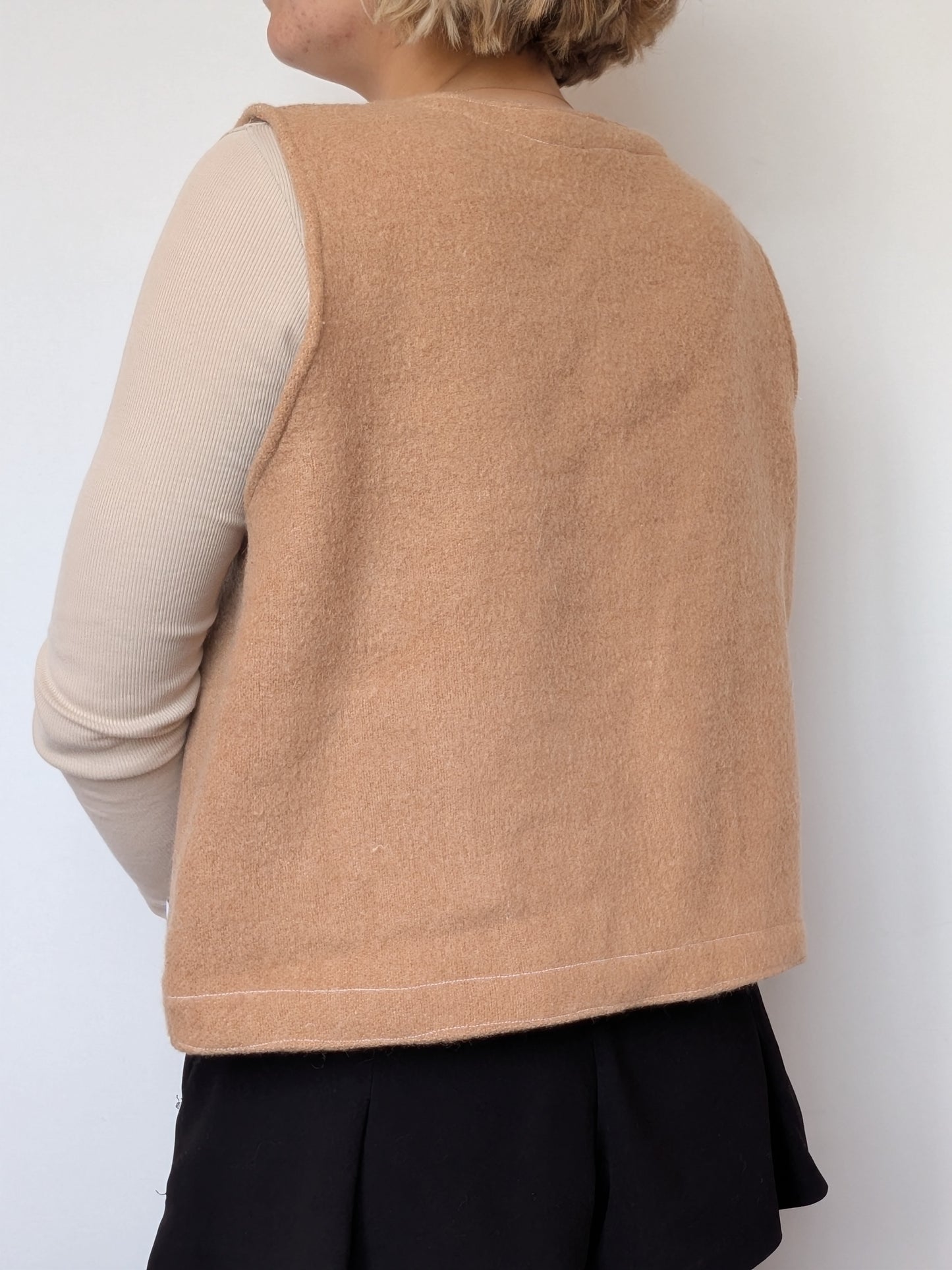 Gilet Bouton Beige T40