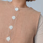 Gilet Bouton Beige T40