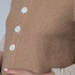 Gilet Bouton Beige T40