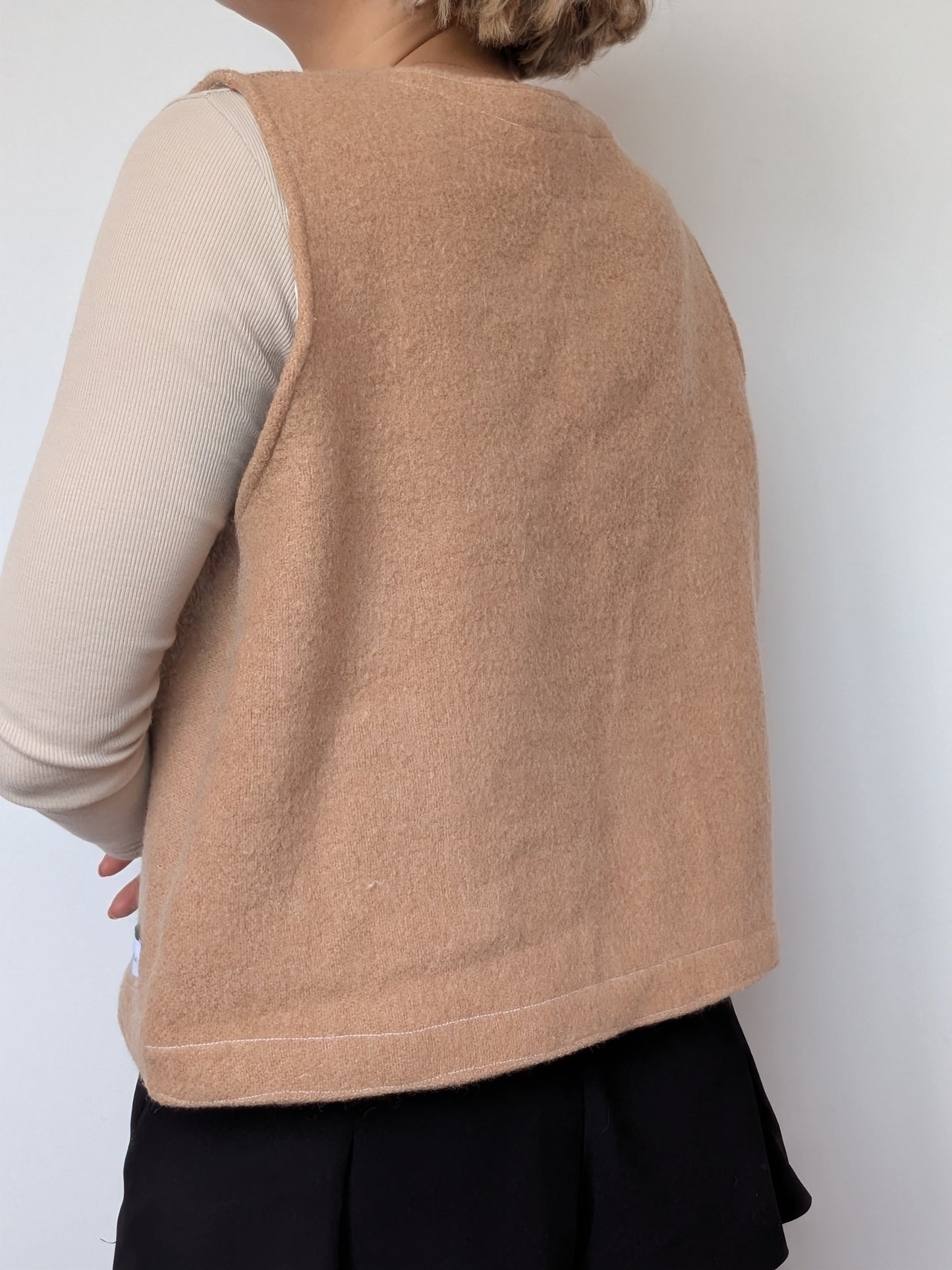 Gilet Bouton Beige T40