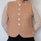 Gilet Bouton Beige T40