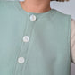 Gilet Bouton Vert D'eau T40