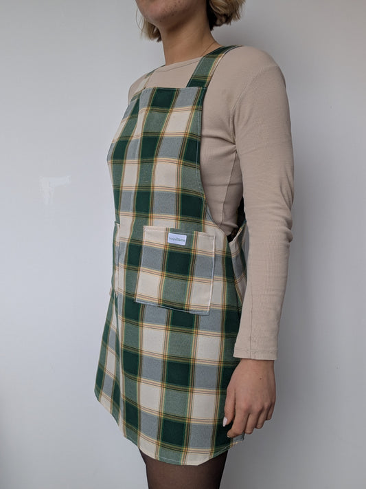 Robe Tablier Carreaux Vert T36/38