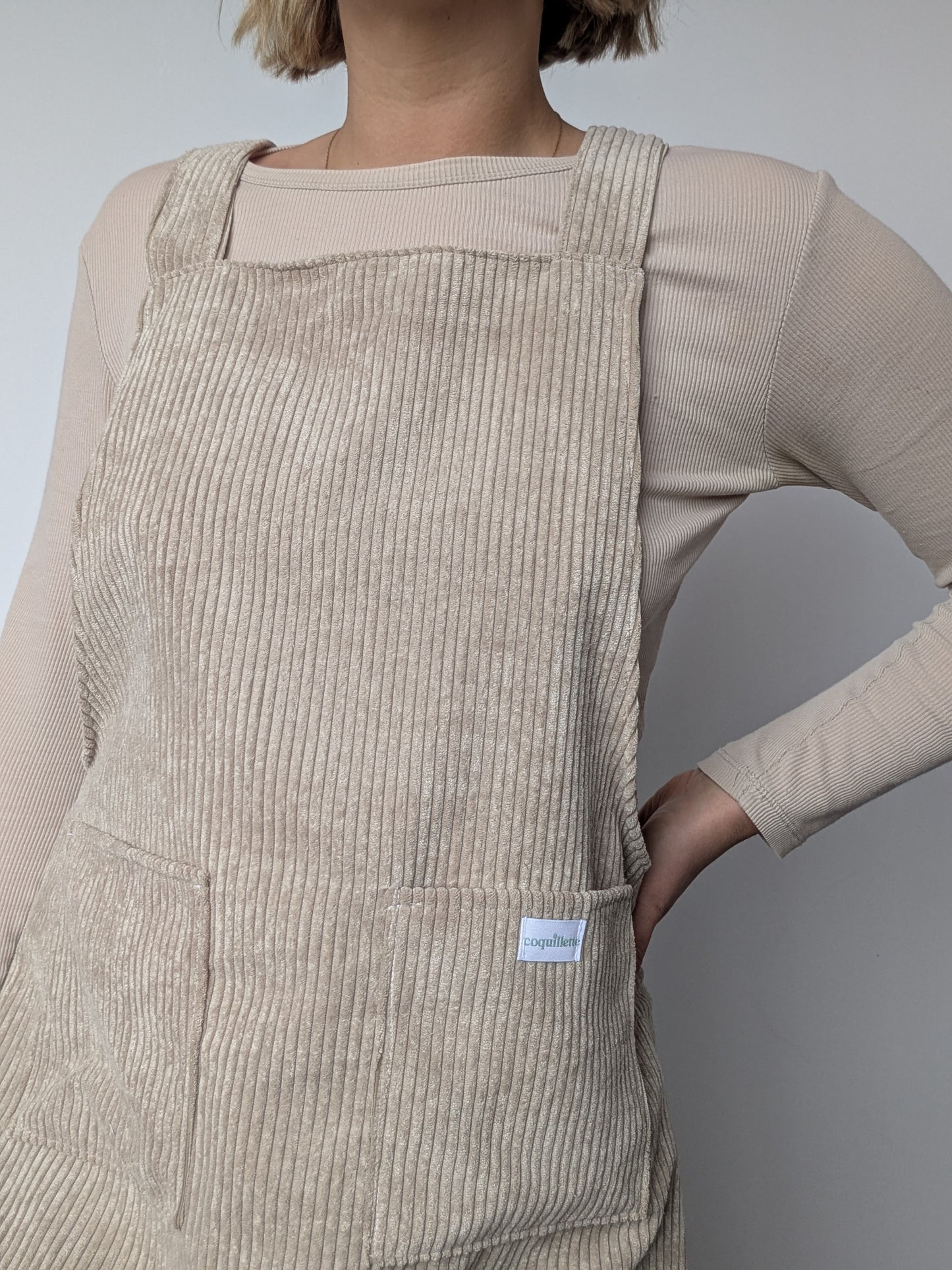 Robe Tablier Velour T36/38