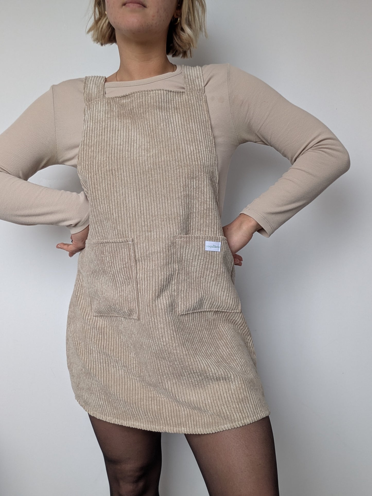 Robe Tablier Velour T36/38