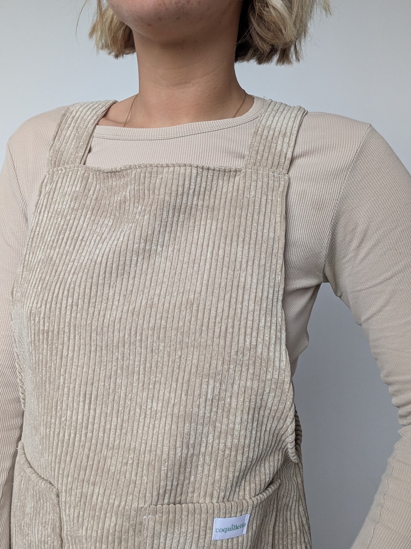 Robe Tablier Velour T36/38