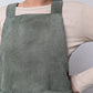 Robe Tablier Velour Vert T40