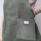 Robe Tablier Velour Vert T40