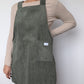 Robe Tablier Velour Vert T40