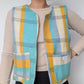 Veste Carreaux Bleu Jaune T38