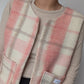 Veste Carreaux Rose T38