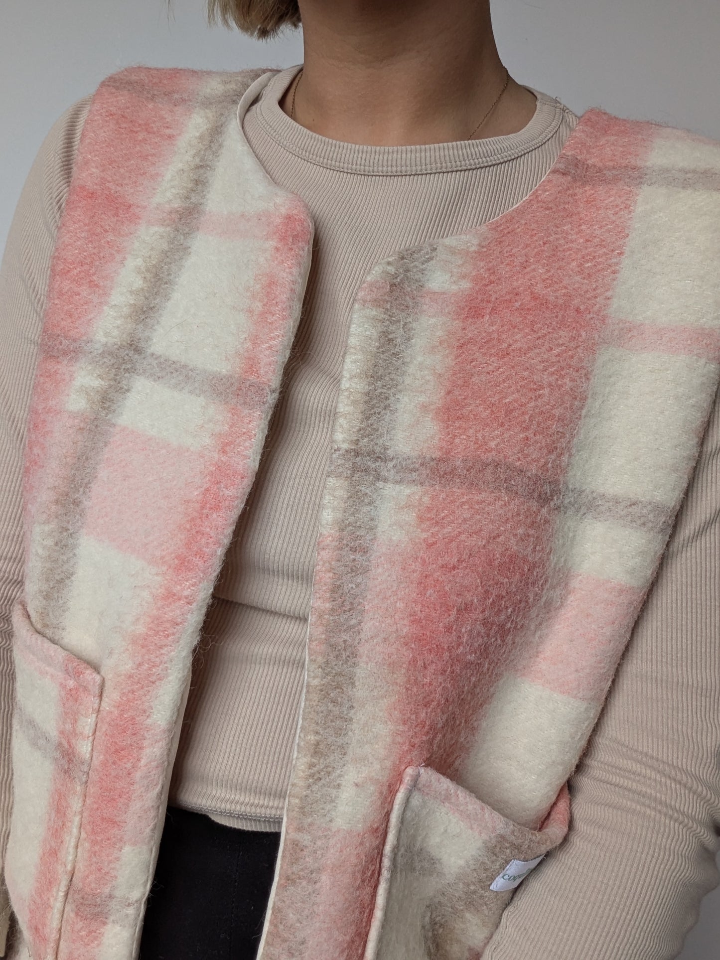 Veste Carreaux Rose T38