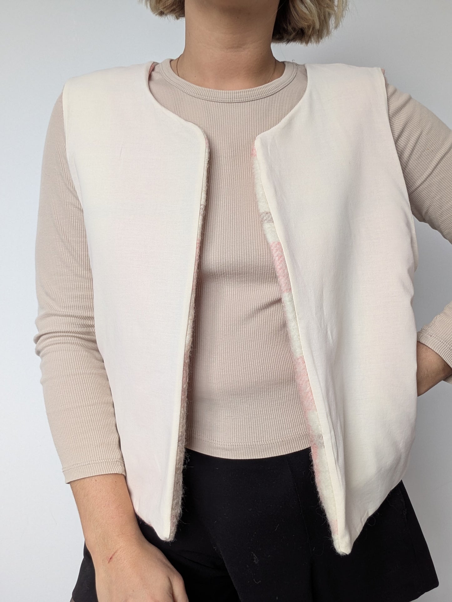 Veste Carreaux Rose T38