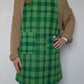 Robe Tablier Vichy Vert T34