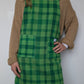 Robe Tablier Vichy Vert T34