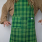 Robe Tablier Vichy Vert T34