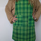 Robe Tablier Vichy Vert T34