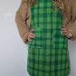 Robe Tablier Vichy Vert T34