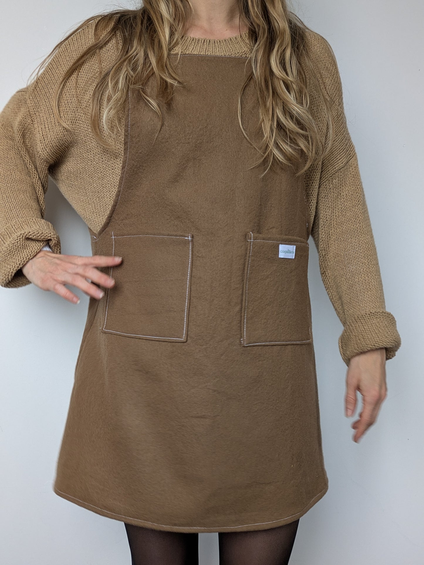 Robe Tablier Marron T34